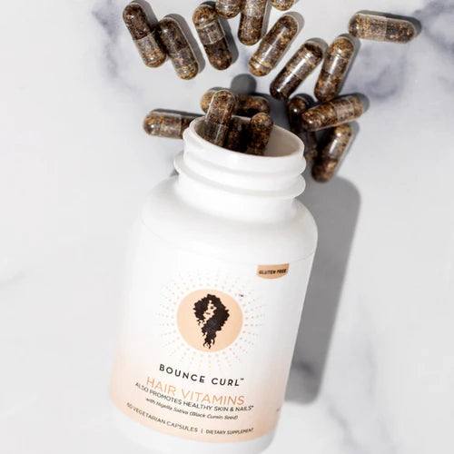 Bounce Curl Hair Vitamins with Nigella Sativa - 60 Capsules - Curly Stop