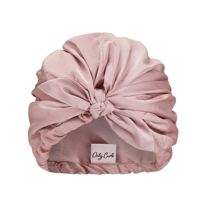 Only Curls Satina Lined Hair Turban & Sleep Mask Set - Curly Stop