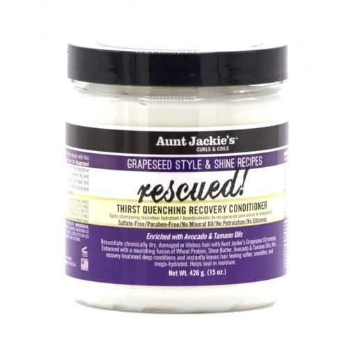 Aunt Jackie's Grapeseed Rescued! Thirst Quenching Recovery Acondicionador 426g - Curly Stop